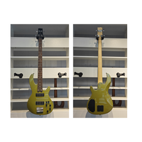 Guitare Basse Électrique Chinoise Mollo F-B400 en Peuplier Massif, Fourniture OEM, 4 Cordes, Manche en Érable de Haute Qualité, Sans Tête, Corne de Laurier