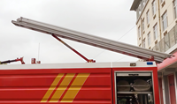 Porte-échelle électrique de toit, portique de camion de pompiers, camion de sauvetage