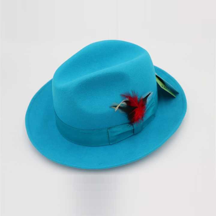 ANLUXFIER Unisex Wool Fedora Hat - Stylish & Versatile