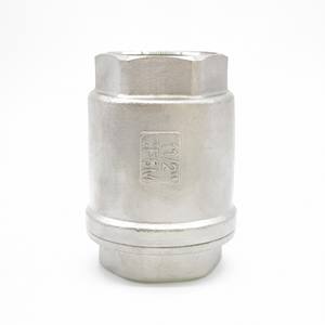 Vanne de retenue verticale industrielle à ressort, manuelle, pour eau, en acier inoxydable 201/304/316, vente directe usine - Product Image 4