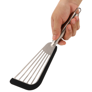 DFT01 Perfect for Frying Heat Resistant Dishwasher Safe Stock wholesales Stainless steel slotted turner Fish turner - Product Image 4