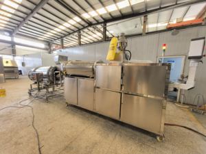 آلة صنع الفشار بالكراميل التجارية الأوتوماتيكية بالهواء الساخن، سعة 100 كجم/ساعة، ماكينة فشار بنكهات متنوعة - Product Image 1