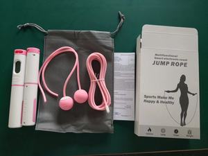 CHENGMO 스포츠 새로운 도착 조절 전자 가중 속도 무선 스마트 점프 로프 디지털 건너 뛰기 로프 칼로리 카운터