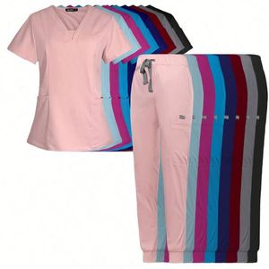 Oferta Especial: Conjunto de Uniforme Clínico Unisex de Poliéster Suave para Hospital, Lavable, para Médicos y Enfermeras, con Detección de Agujas, para Clínica Oral - Product Image 1