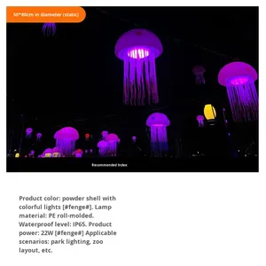 Năng động đầy màu sắc sứa Motif LED Đèn trang trí cho ngoài trời cho Treo cây danh lam thắng cảnh khu vực Đêm Giáng sinh Halloween - Product Image 6