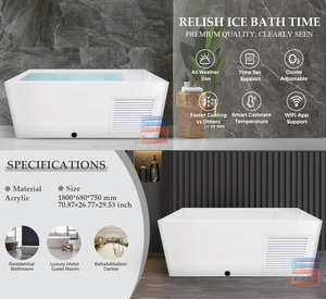 Buz banyosu küvet bağlantısız soğuk dalma küvet ile ozon filtresi soğuk dalma <span class=keywords><strong>Chiller</strong></span> ev ticari kullanım için hepsi bir birim - Product Image 5