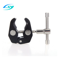Usine directement téléphone IPAD tablette PC support en alliage d'aluminium griffe de crabe Super pince support de caméra multifonction pour Flash lumière