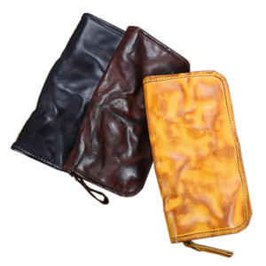 AndoBag - Cartera Larga de Cuero Vacuno Genuino para Hombre, Estilo Casual de Negocios, Hecha a Mano, con Bolsillo para Teléfono, Cartera de Mano de Cuero Vacuno - Product Image 5