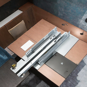 Rieles Modernos Ocultos para Cajones de Montaje Inferior, 2 Secciones, Cierre Suave, 10-22 Pulgadas, para Muebles de Sala y Cajas de Herramientas - Product Image 4