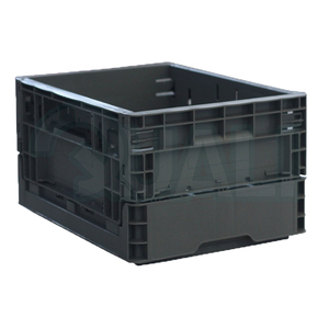 Wholesale Collapsible boxes folding crates for autoparts industry EU Standard Plastic Warehouse Euro Storage Crate
