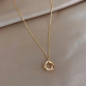 Paslanmaz çelik geometrik LIink zincir kolye kolye moda korkak 18k altın kaplama kolye kadınlar için - Product Image 6