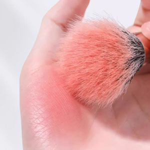 แปรงแต่งหน้าแบบใหม่ ด้ามไม้ ขนแปรงแบบจุดเดียว หัวแบน ขนแปรงวูล สำหรับปัดแก้ม แต่งหน้าแบบสปอตไลท์  พร้อมโลโก้แบบกำหนดเองได้ - Product Image 4