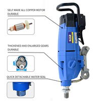 HILYIN DTCD50S3 500/350/180mm Perceuse à noyau diamanté portable à trois vitesses avec affichage électronique pour travaux de construction