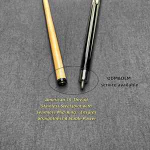 Taco de <span class=keywords><strong>Billar</strong></span> Personalizado OEM y ODM de 58 Pulgadas con Eje de Madera de Arce Canadiense, Punta de 12.5mm, 19oz, 20oz, 21oz para Hogar, Club o <span class=keywords><strong>Bar</strong></span> - Product Image 3