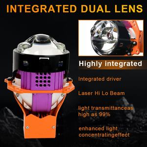 Faro Delantero LED Bi-Proyector de 85W y 3 Pulgadas K106, Luz Doble HD 12V 6000K 12000 Lúmenes, Impermeable, Universal para Autos - Product Image 5