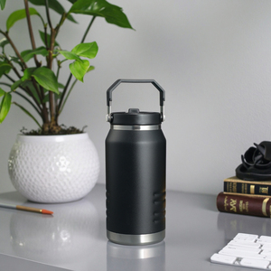 Bicchiere con coperchio a Flip-paglierino grande capacità 1200ml 1600ml acciaio inox 50oz acciaio inox con manico Taza <span class=keywords><strong>Acero</strong></span> 50oz - Product Image 1