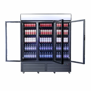 Exhibidor Refrigerado para Bebidas ETL Lg, Exhibidor de Vidrio para Coca Cola, Enfriador con Ventilador y Ruedas - Product Image 4