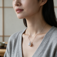 Collier de perles d'eau douce de 12,5 mm, pendentif de luxe à grosse perle unique, collier de perles en métal précieux personnalisé
