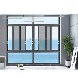 Jendela geser atas dan bawah, kaca ganda, lengkungan atap Modular, panorama aluminium geser jendela dengan Dgu - Product Image 1