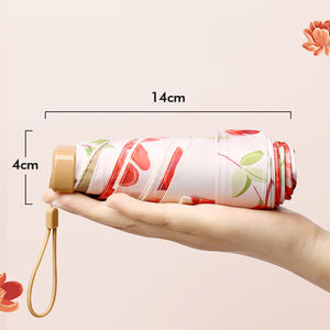 ร่มพกพาขนาดเล็ก 6K UV Shield 5 ตอน: น้ำหนักเบา ขนาดกะทัดรัด สำหรับผู้หญิง พร้อมบริการสกรีนโลโก้ - Product Image 4