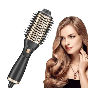 Professional Styler Volumizer Cepillo Secador Blow Dryer One-step-Hot Air Brush For Straightening Curling