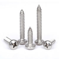 Spot 304 Stainless Steel Round Head Self Tapping Screws Mini Fasteners Metric M1 M2 M3 M4 M5 M6 Sheet Metal