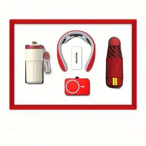 Custom Logo Stainless Steel Paper Silk Screen Printed <b>Gift</b> <b>Box</b> Set Premium Office Welcome Kit Wedding Favors Employees Event - Product Image 5