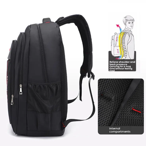 Sacs d'école de mode avec logo personnalisé bon marché sac à dos de voyage noir sac à dos multifonction de grande capacité pour ordinateur portable pour adolescents - Product Image 6