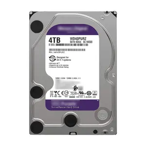 WD40PURZ HDD Hard Disk Drive 4TB WD40PURX, HDD Ungu Kelas Pengamatan Khusus untuk Keamanan CCTV DVR NVR Tersedia