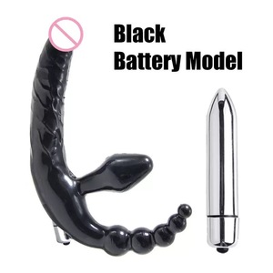 Consolador vibrador sin tirantes, Juguetes sexuales para adultos, tapón <span class=keywords><strong>Anal</strong></span> de <span class=keywords><strong>doble</strong></span> penetración, vibradores de cuentas anales para mujeres lesbianas % - Product Image 3