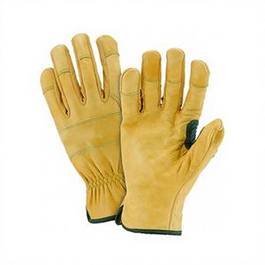 Guantes de Seguridad Anti-Impacto para Conductores, Venta al Por Mayor de Fábrica OEM, Cuero de Cabra Granulado de Alta Calidad, Anti-Calor, Antideslizantes - Product Image 1