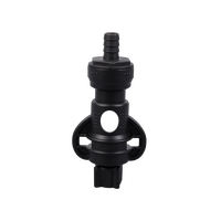 Adaptateur de connecteur de valve Vitop pour Bag-in-Box (BIB) jetable en PP+PE noir pour emballage de liquides et boissons gazeuses