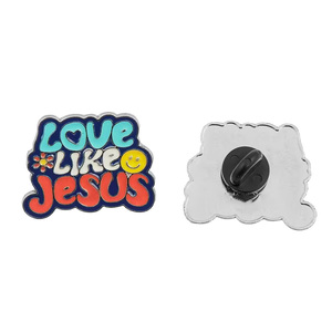 En gros, épingles de revers, badges en émail et épingles de cravate personnalisés, religieux chrétiens Jésus, croix, poisson, foi, armure, vintage, pour église et chapeau - Product Image 6