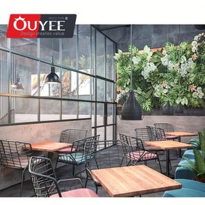 Tienda diseño Internet café negocios cafetería silla y mesa Metal usado café quiosco para la venta - Product Image 3