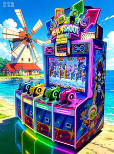 Machine d'arcade de tir de balles 4 joueurs Hero Shoot, <span class=keywords><strong>jeu</strong></span> de rédemption de tickets à monnayeur pour parcs d'attractions - Product Image 3