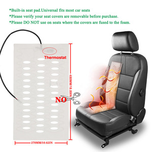 Chauffe-siège de <span class=keywords><strong>voiture</strong></span> à 6 niveaux de contrôle double, coussin chauffant à fil doré, kit de chauffage rapide pour Toyota Prado, confort de conduite hivernal - Product Image 2