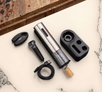 Hoogwaardige Elektrische Wijnflesopener Met Oplaadbare Automatische Metalen Wijnopeningsartefact In Een Elegante Geschenkdoos