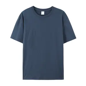 Bán Buôn Unisex Chất Lượng Cao 180G 100% Cotton Biểu Tượng Tùy Chỉnh In Ấn Trống O-Cổ Cộng Với Kích Thước Người Đàn Ông Của T-Shirts Cho Nam Giới