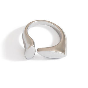 European American Jewelry 18K Gold Stainless Steel Geometric <b>Ring</b> Women's Engagement Fashion <b>Rings</b> - Product Image 4