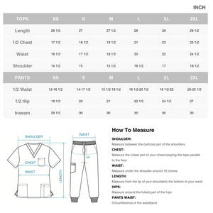 医療用スクラブユニフォームセット女性病院用ロゴユニフォームスクラブスーツ看護病院用 - Product Image 6