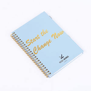 Cuadernos semanales mensuales con espiral <span class=keywords><strong>imprimible</strong></span> por sublimación en blanco tamaño A5 logotipo personalizado impreso personalizado para estudiantes - Product Image 2