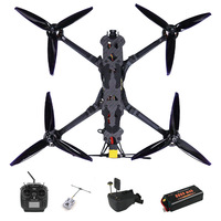 Quadricoptère de course FPV 7 pouces Combo 5-en-1 FPV-0700-5IN1 6S 8000mAh 5.8G 1.6W VTX Charge utile 1.5KG Résistance au vent 7+ RTF Chine/GUA
