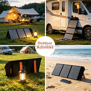 Panel Solar Monocristalino Plegable de 100W 200W, IP65 Impermeable, Módulo Fotovoltaico de Alta Conversión del 23.4% para RV y Estaciones de Energía Fuera de la Red - Product Image 4