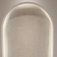 Feuille de placage de pierre de champ blanche verte lisse ultra-mince naturelle pour décoration intérieure moderne flexible pour décoration murale d'hôtel