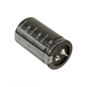 ตัวเก็บประจุแบบมีรูผ่านรู LQS2W391MELB50สำหรับคาปาซิเตอร์ของแท้390 uF 20% 450V - Product Image 1