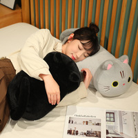 Peluche chaton super douce et mignonne, grande taille, pour bébés, coussin de sommeil confortable pour filles