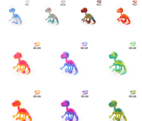 Squelette de dinosaure Raptor en plastique imprimé en 3D personnalisé, échelle 1/12, service OEM pour enfants, thème dragon chinois