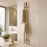 Sèche-serviettes électrique mural moderne de haute qualité, en acier inoxydable, avec thermostat réglable, très vendu