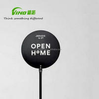Exhibidor de Pie para Letreros de Metal Negro, Estilo Dual, para Tiendas Minoristas y Eventos, Soporte de Metal Autoadhesivo para Pancartas