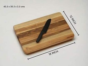 Planche à découper rustique en bois de manguier massif de qualité supérieure, idéale pour la cuisine, la restauration et la maison, en vente - Product Image 5